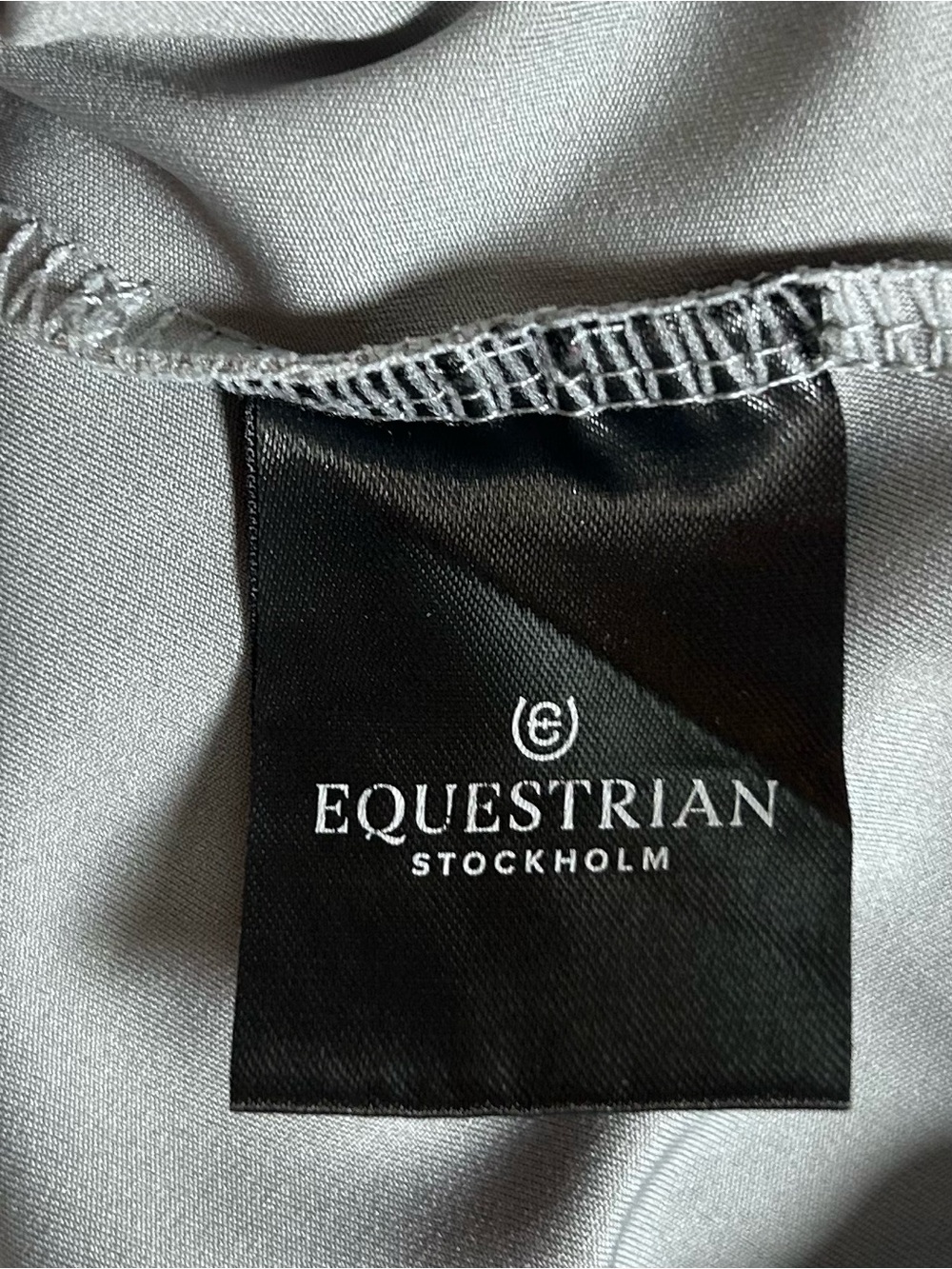 Equestrian Stockholm Women's Light Grey Long-Sleeve Zip Top - Picture 10 of 12